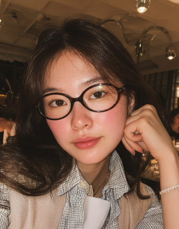 [ALPIC 알픽] 긱시크 뿔테 오벌 안경테 얇은뿔테안경